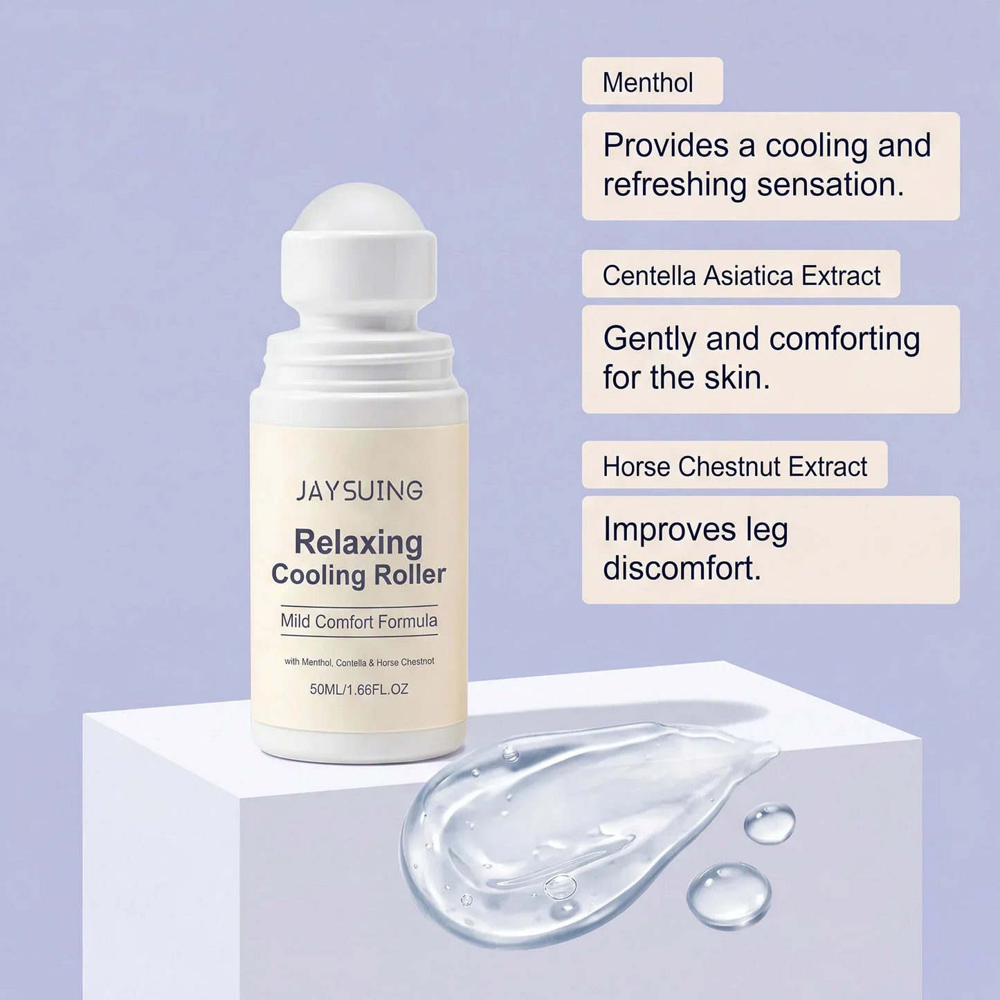Centella Asiatica Cooling Roll-On Serum – Calm & De-Puff Skin