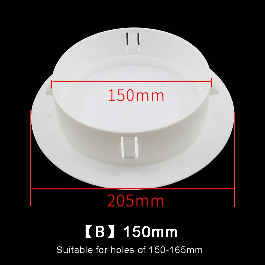 PP Plastic Wall Hole Cover Plug | Decorative Vent Cap 40–150mm