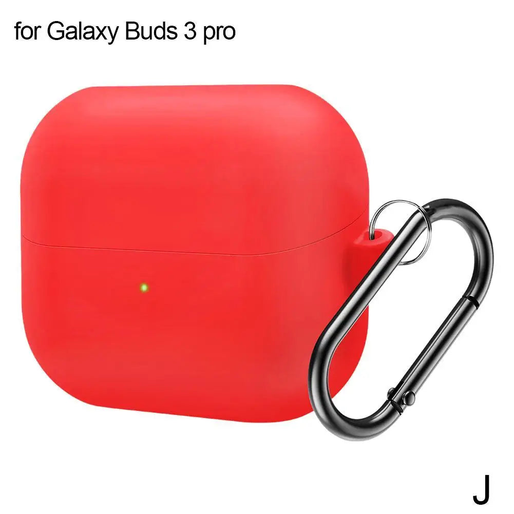 Silicone Case for Samsung Galaxy Buds 3 & 3 Pro + Carabiner