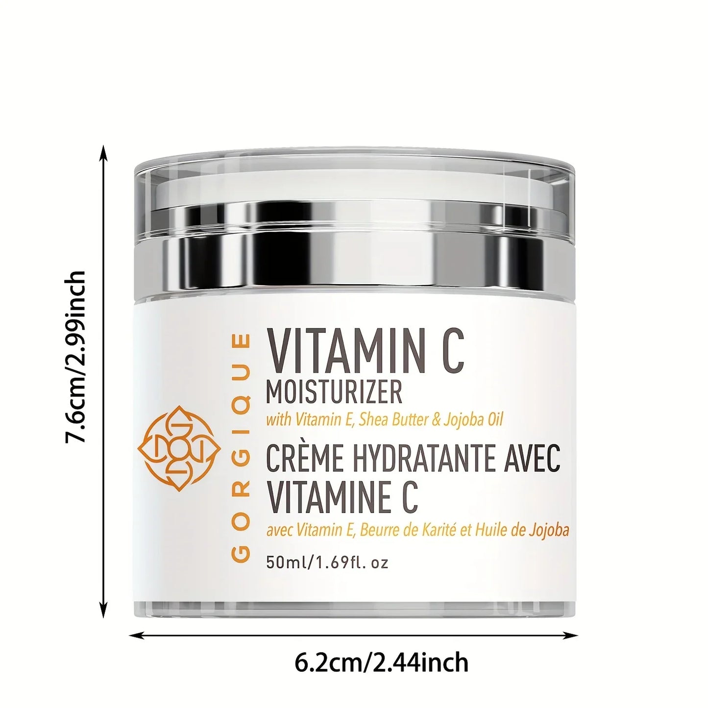 GORGIQUE Vitamin C Face Moisturizer – Brightening Hydrating Cream