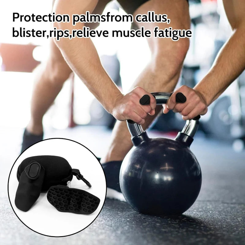 Silicone Weightlifting Grip Pads | Anti-Slip Palm Protection