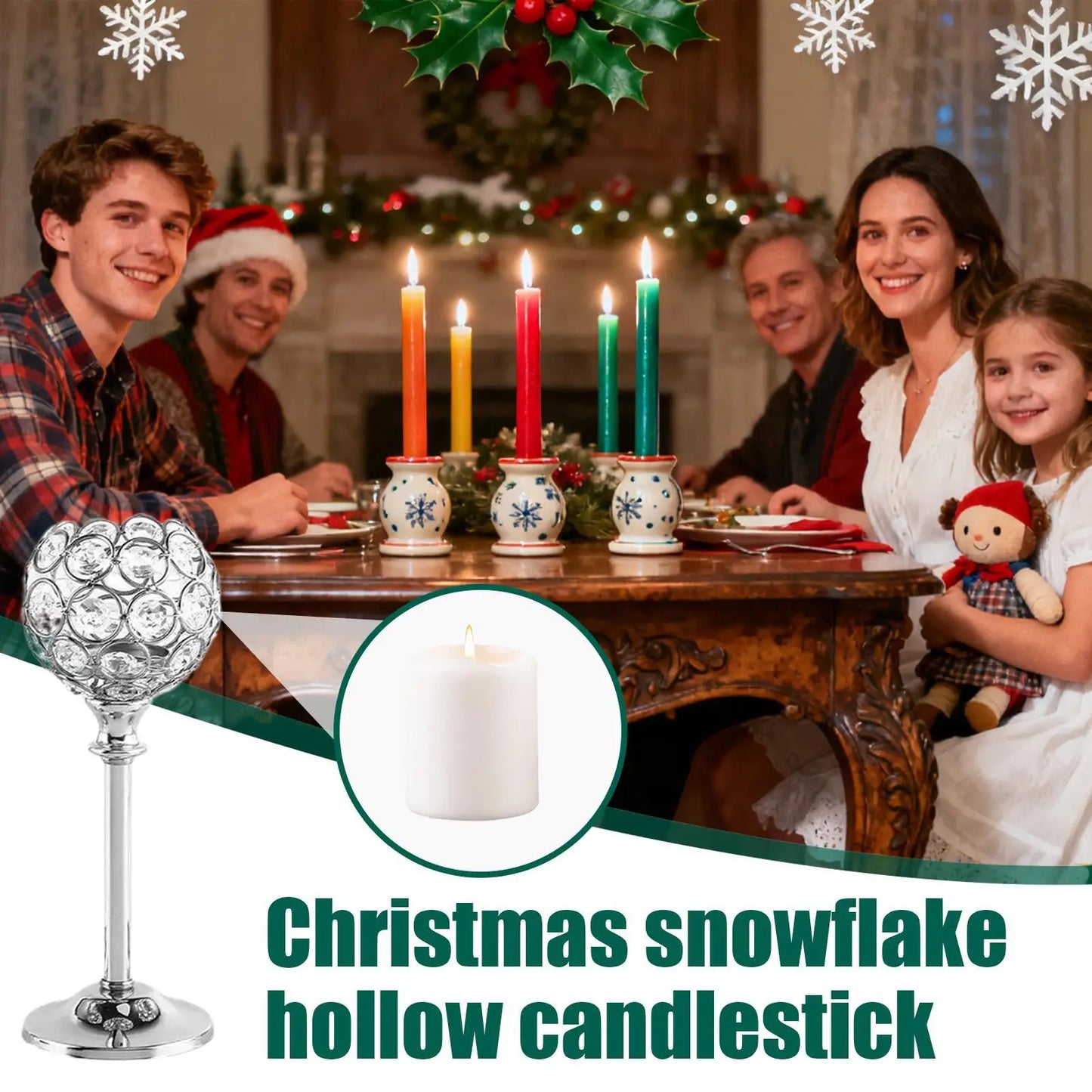Elegant Vintage Crystal Candlestick Holders | Wedding & Home
