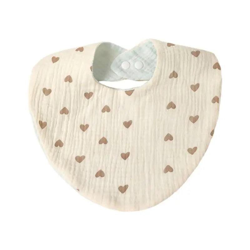 4-Layer Cotton Baby Drool Bibs – Soft, Absorbent, Floral