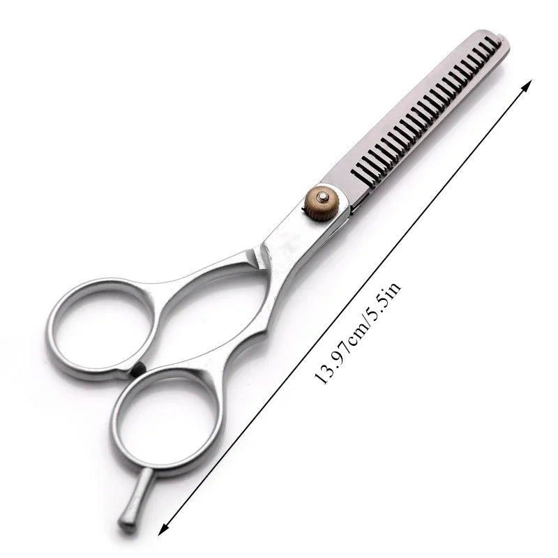 Hairdressing Scissors 6 Inch Hair Scissors Professional Hairdressing Scissors Cutting Thinning Scissors Barber Shear Accessories Peaceful Pleasures Health and Wellness silver-Dental scisso