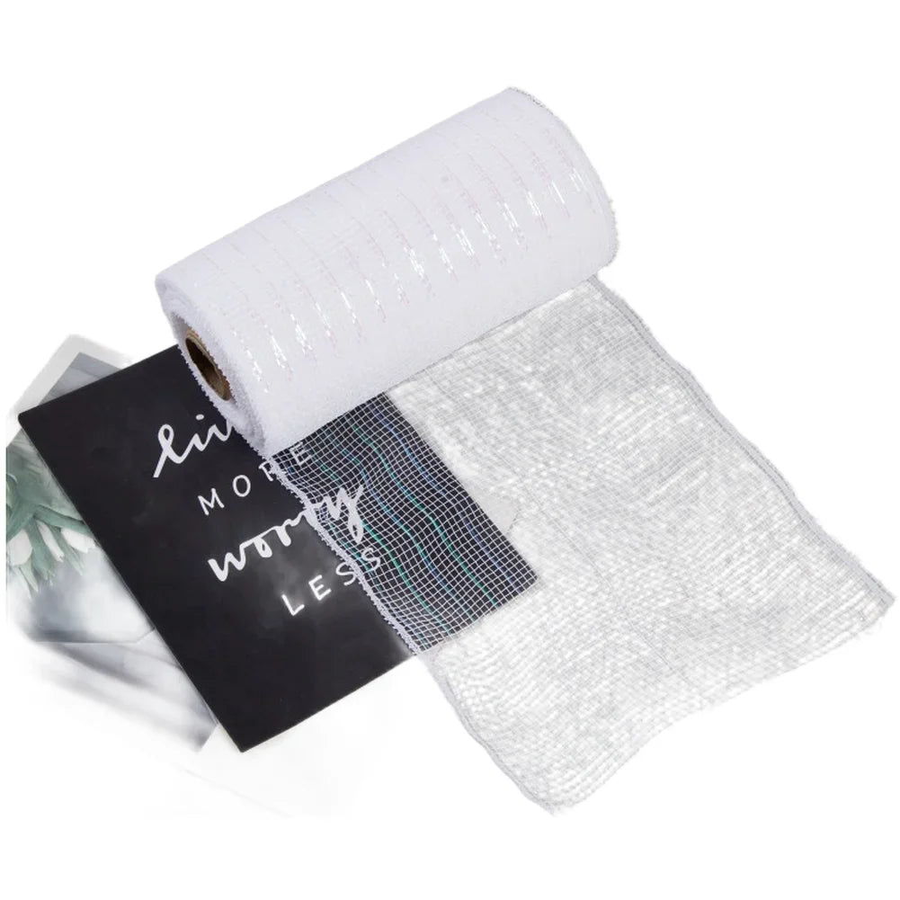10 Yard PP Mesh Ribbon Roll Christmas Garland Material Holiday