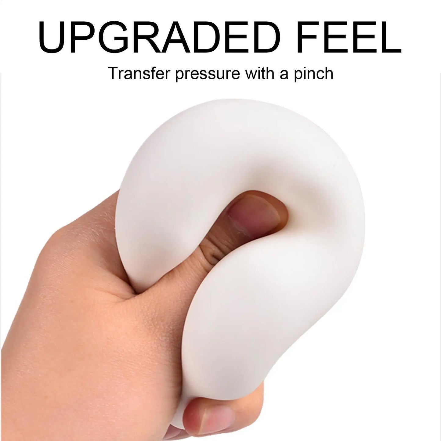 Squeeze Toy For Kids Flexible Sensory Ball Soft Slow Rising Fidget Toy Playful On Edge Interactive Elastic Toys For Stocking Peaceful Pleasures Health and Wellness