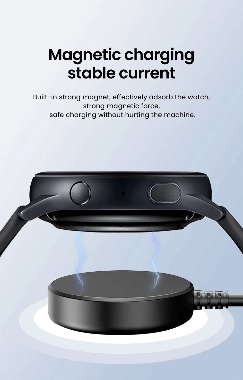 Watch Charger Compatible For Samsung Galaxy Watch 5 Pro 5/4/3 Active 2/1Gear Sport/S3 Portable Charging Dock Station Peaceful Pleasures Health and Wellness