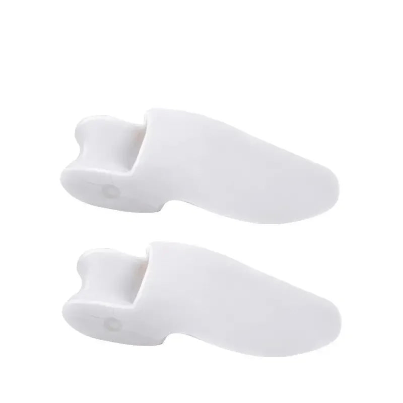 1 Pair Orthotics Silicone Gel Bunion Toe Braces Straightener Separator - Only Fit Night/ Home Use, Long-term Use Peaceful Pleasures Health and Wellness White