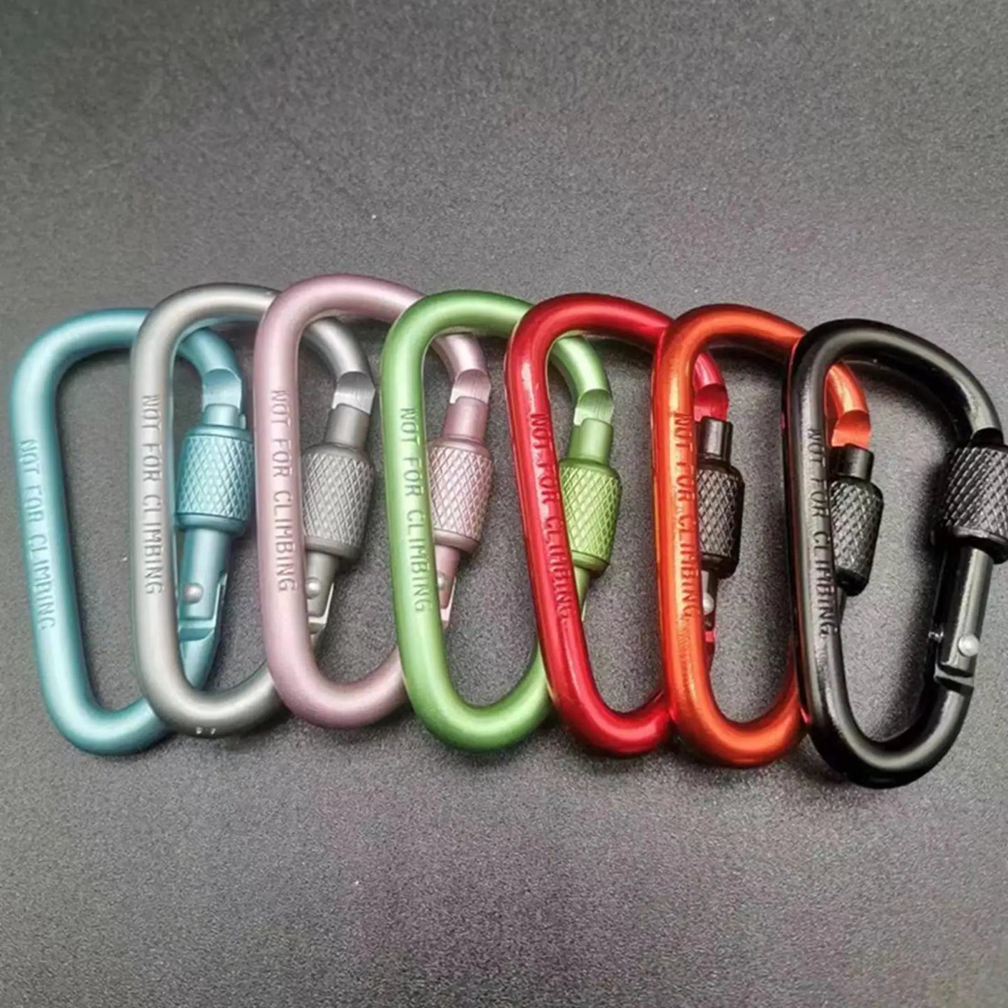 Aluminum Alloy D-Shape Locking Carabiner – Camping & Hiking