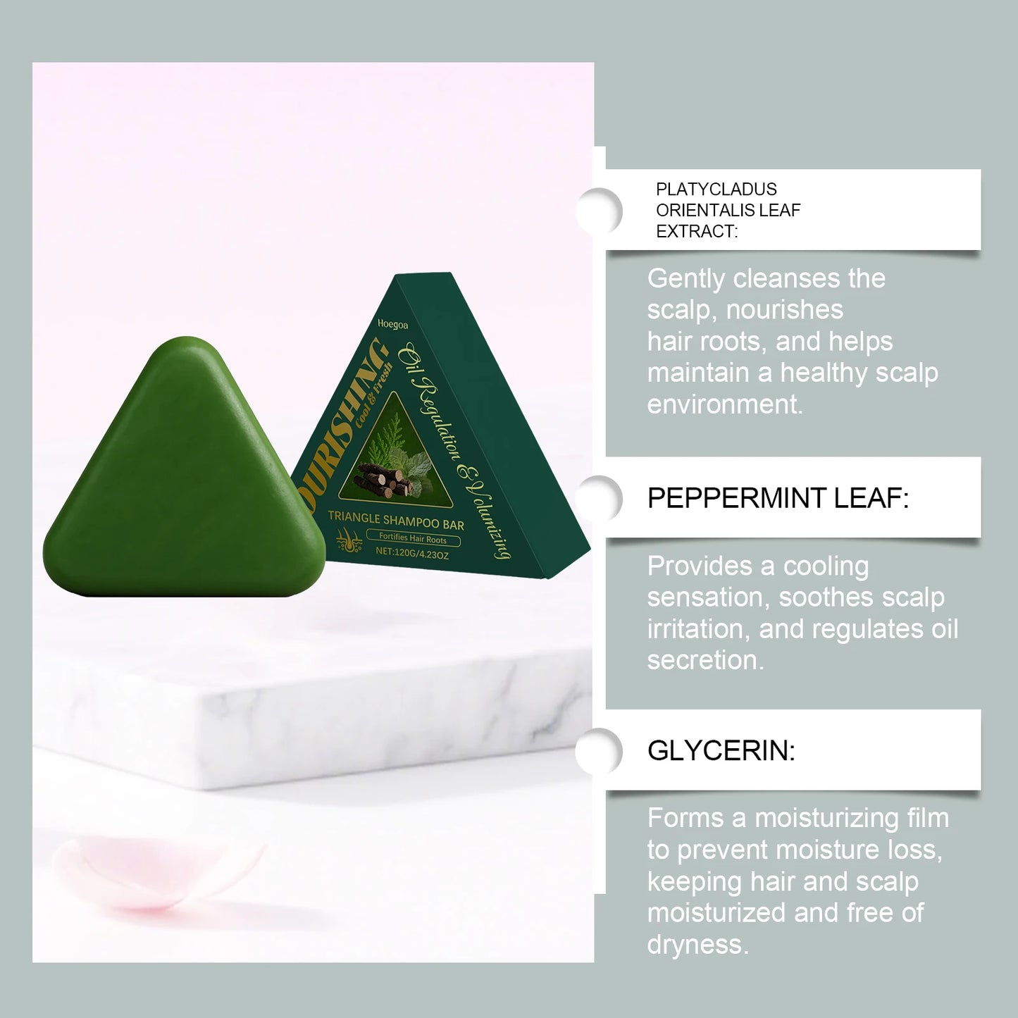 HOEGOA Herbal Shampoo Bar | He Shou Wu Anti-Hair Loss
