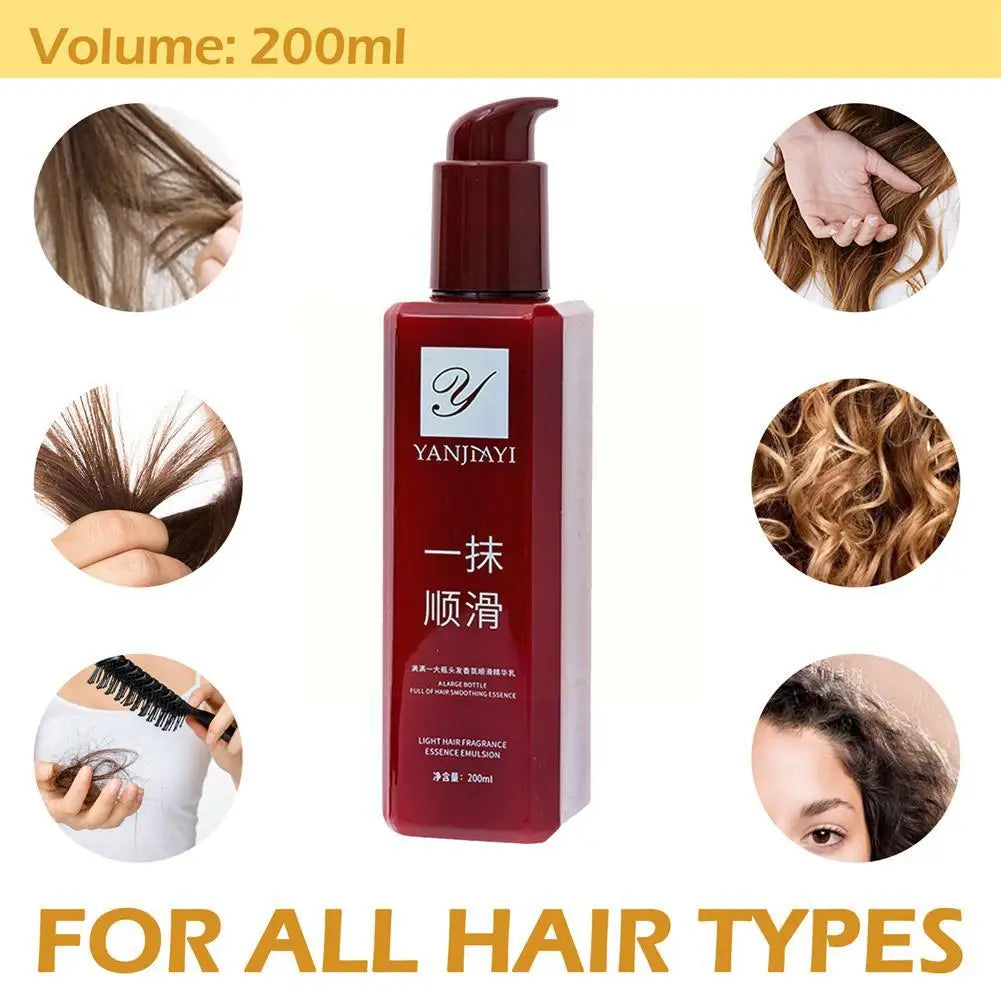 200ml Smoothing Hair Conditioner Hair Leave-in Conditioner Wash-free Film Frizz Hair Conditioner Care Anti Frizz-improving Y8R4 Peaceful Pleasures Health and Wellness
