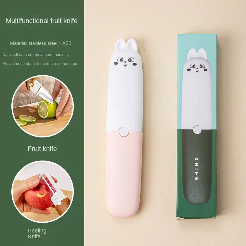 Stainless Steel Paring Knife – Portable Fruit & Veggie Peeler