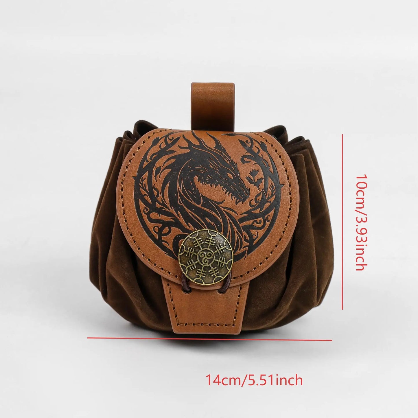 Medieval Viking Money Pouch Bag Cosplay Hangable Belt Waist Unisex