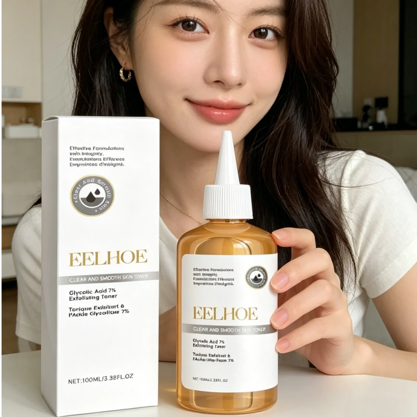 EELHOE Glycolic Acid Toner – Exfoliate, Brighten & Hydrate