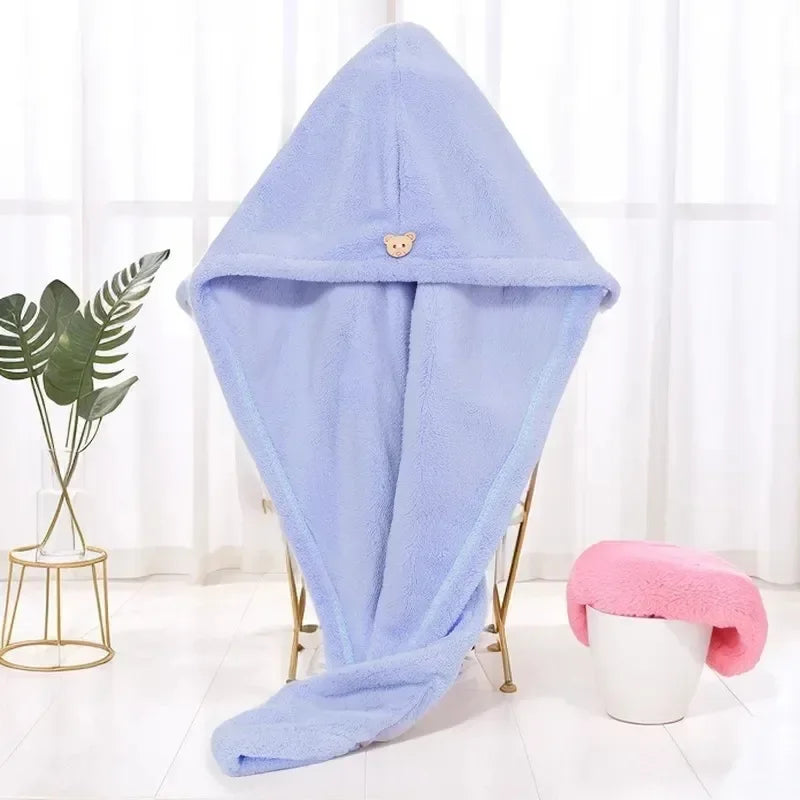 Microfiber Hair Drying Cap – Super Absorbent Quick-Dry Towel Hat