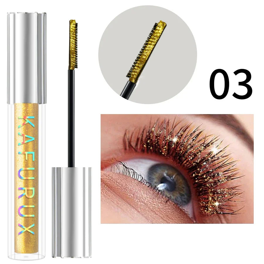 KAFURUX Diamond Glitter Mascara – Shimmer, Volume & Waterproof