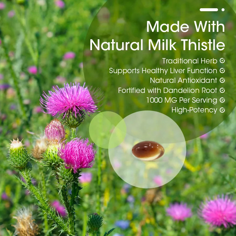 Milk Thistle Capsules – Liver Health & Antioxidant Support Herbal Supplement Peaceful Pleasures Health and Wellness