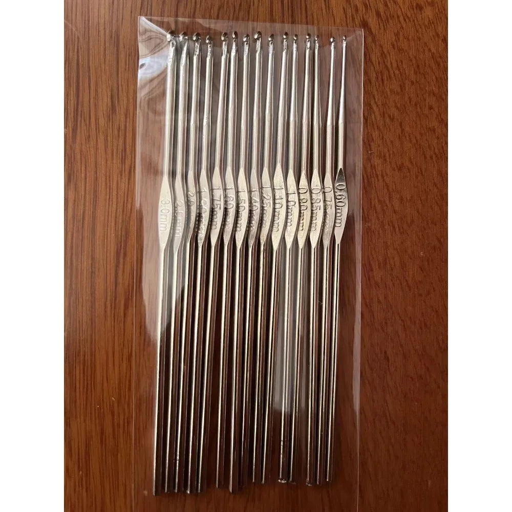 Size 0.5mm-1.9mm Metal Single Head Crochet Hooks Weave Yarn Head Craft Lace Wool Need Tool Crochet for Knitting and Accessories Peaceful Pleasures Health and Wellness 15pcs