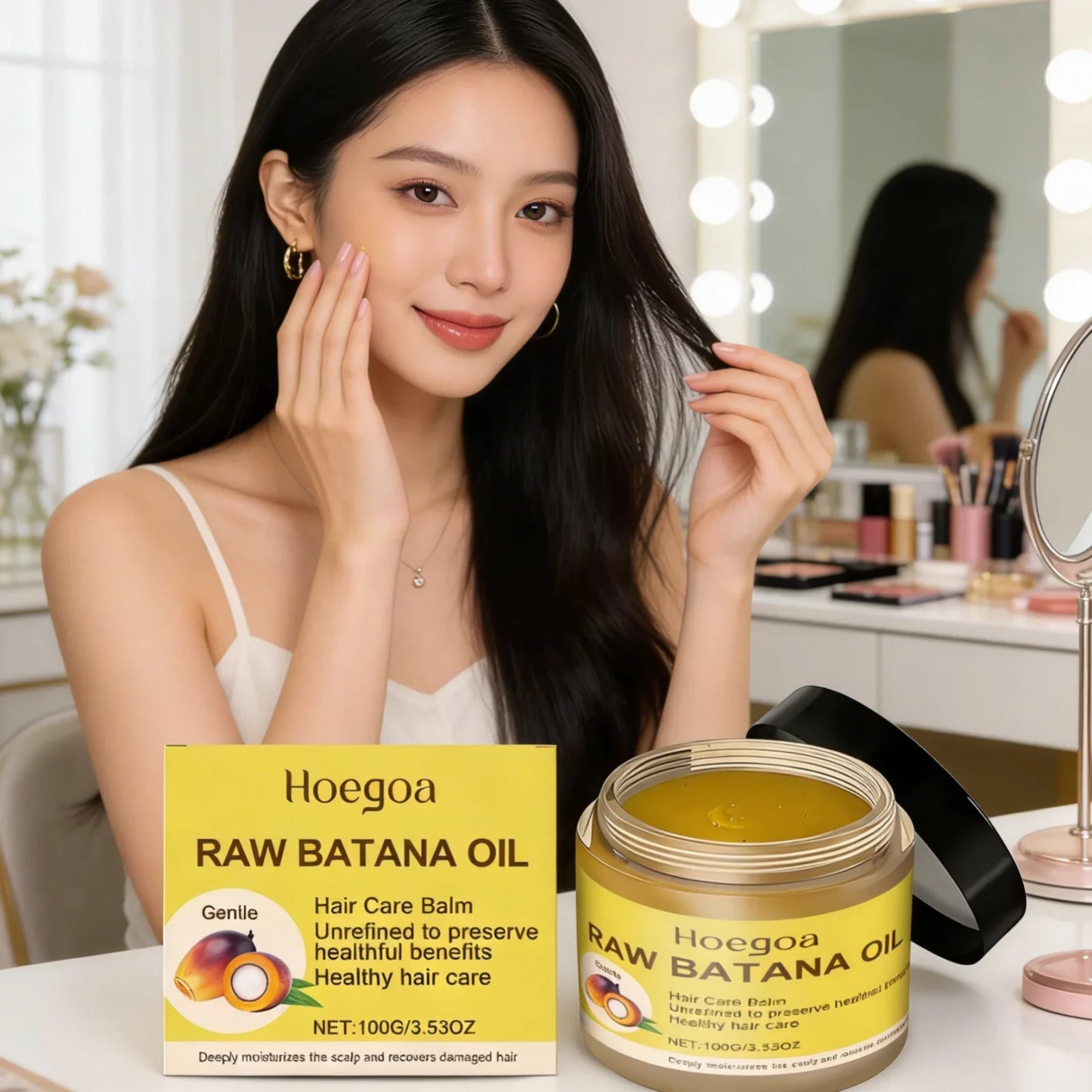 Hoegoa Batana Oil Hair Balm – Moisturizing Repair Serum 100g