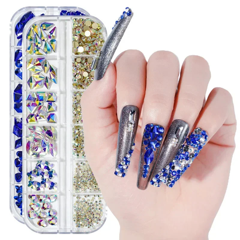 Pearl Rhinestone Nail Gems & Caviar Beads ~500pcs | Nail Art