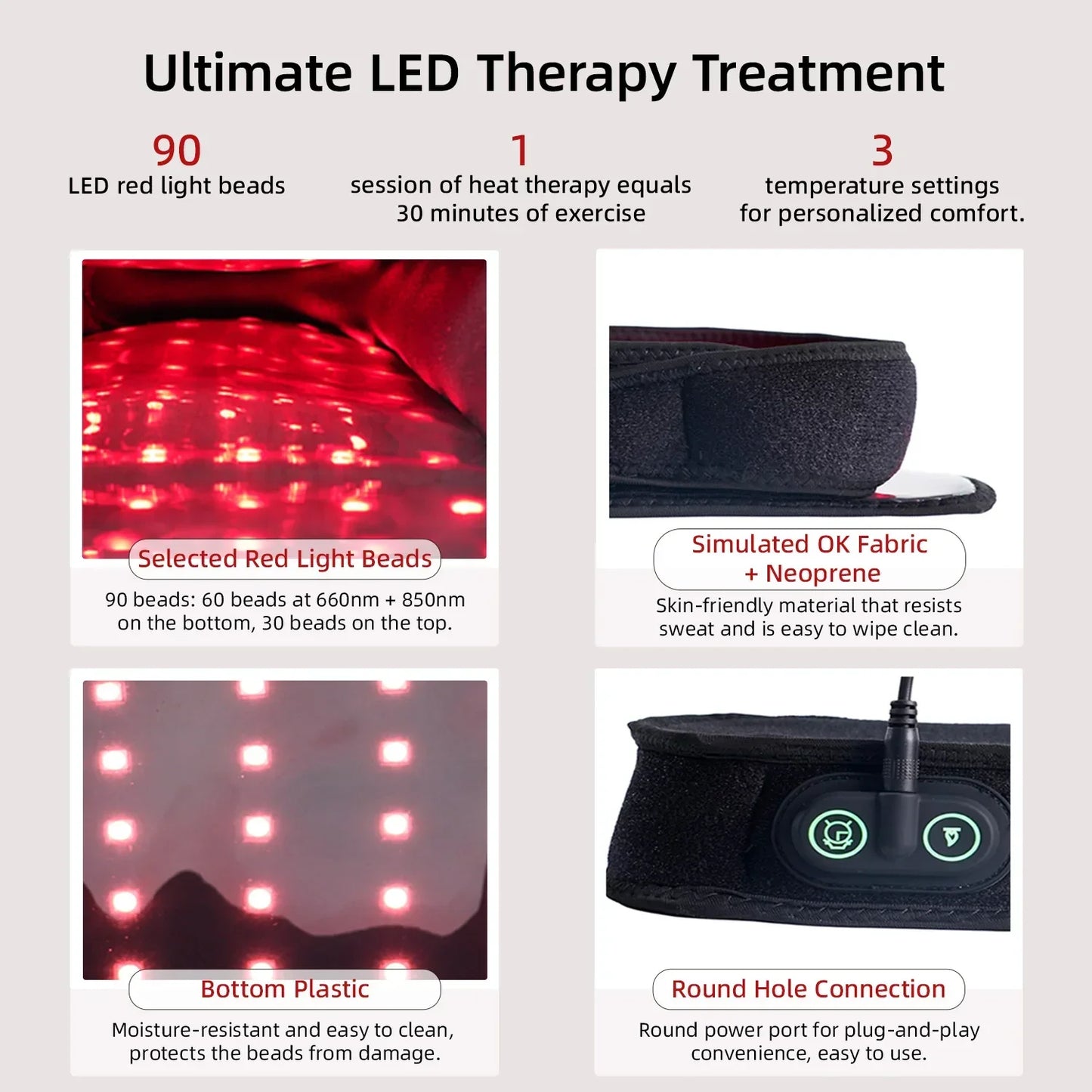 Red Light Infrared Therapy Slippers 660nm 850nm | Foot Pain Relief