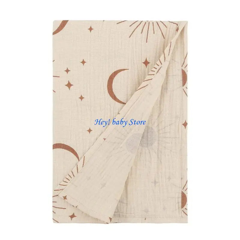 Muslin Swaddle Blanket Newborn | Soft Cotton Bamboo 33"