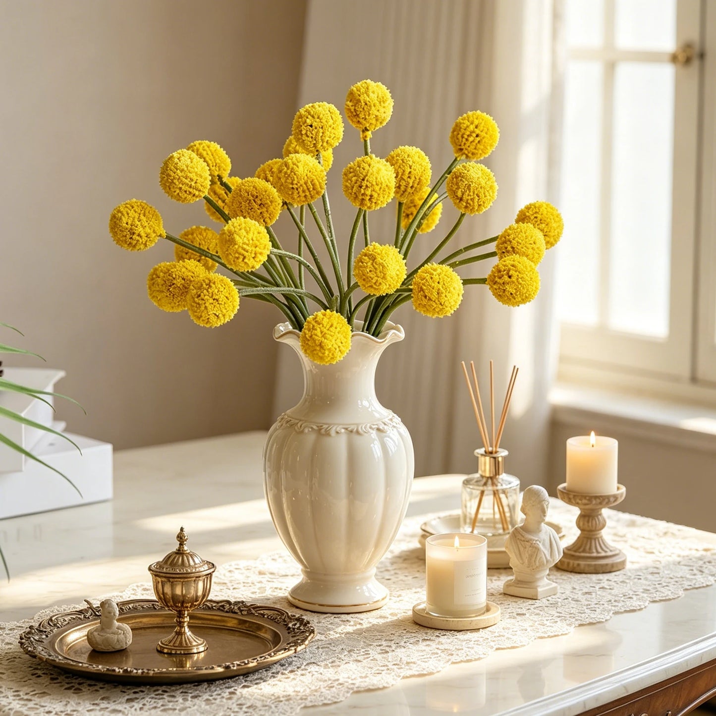 Artificial Silk Chrysanthemum Flowers | Wedding & Home Decor
