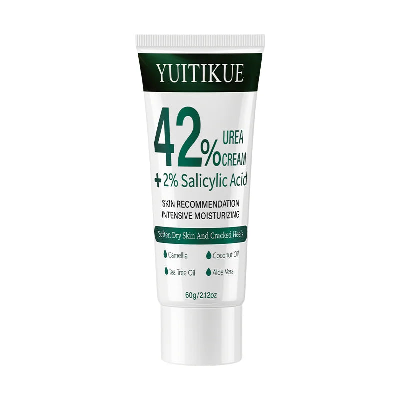 Yuitikue 42% Urea Cream with 2% Salicylic Acid, 60g Intensive Moisturizing Cream for Softening Dry Skin & Cracked Heels Peaceful Pleasures Health and Wellness 1pc 60g