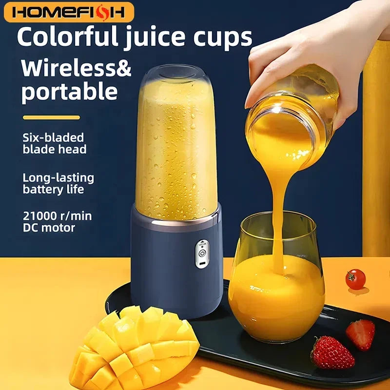 Portable USB Juicer Blender 400ml – Compact Smoothie Maker