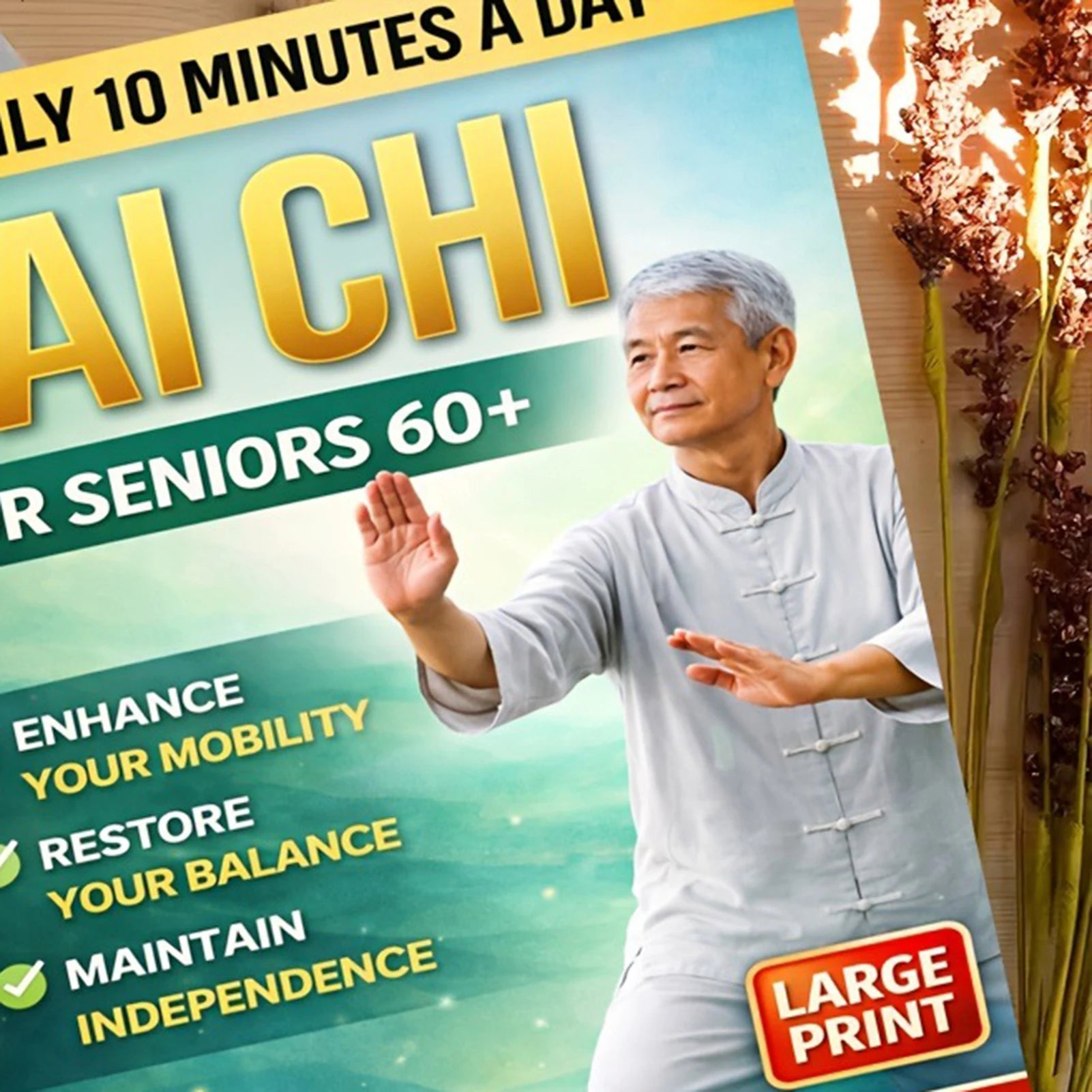 10-Minute Tai Chi Guidebook For Balance Training And Fall Prevention 21-Day Program Peaceful Pleasures Health and Wellness