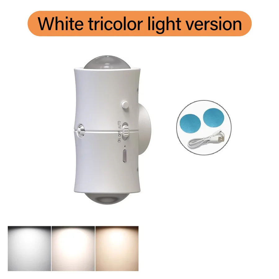 Rechargeable RGB Motion Sensor LED Wall Light – Magnetic Mount