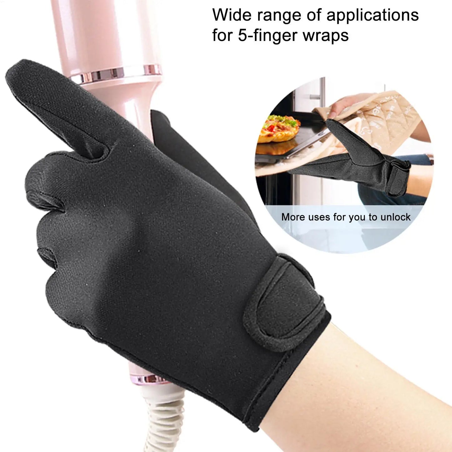 Heat-Resistant Hair Styling Glove | Curling & Straightening