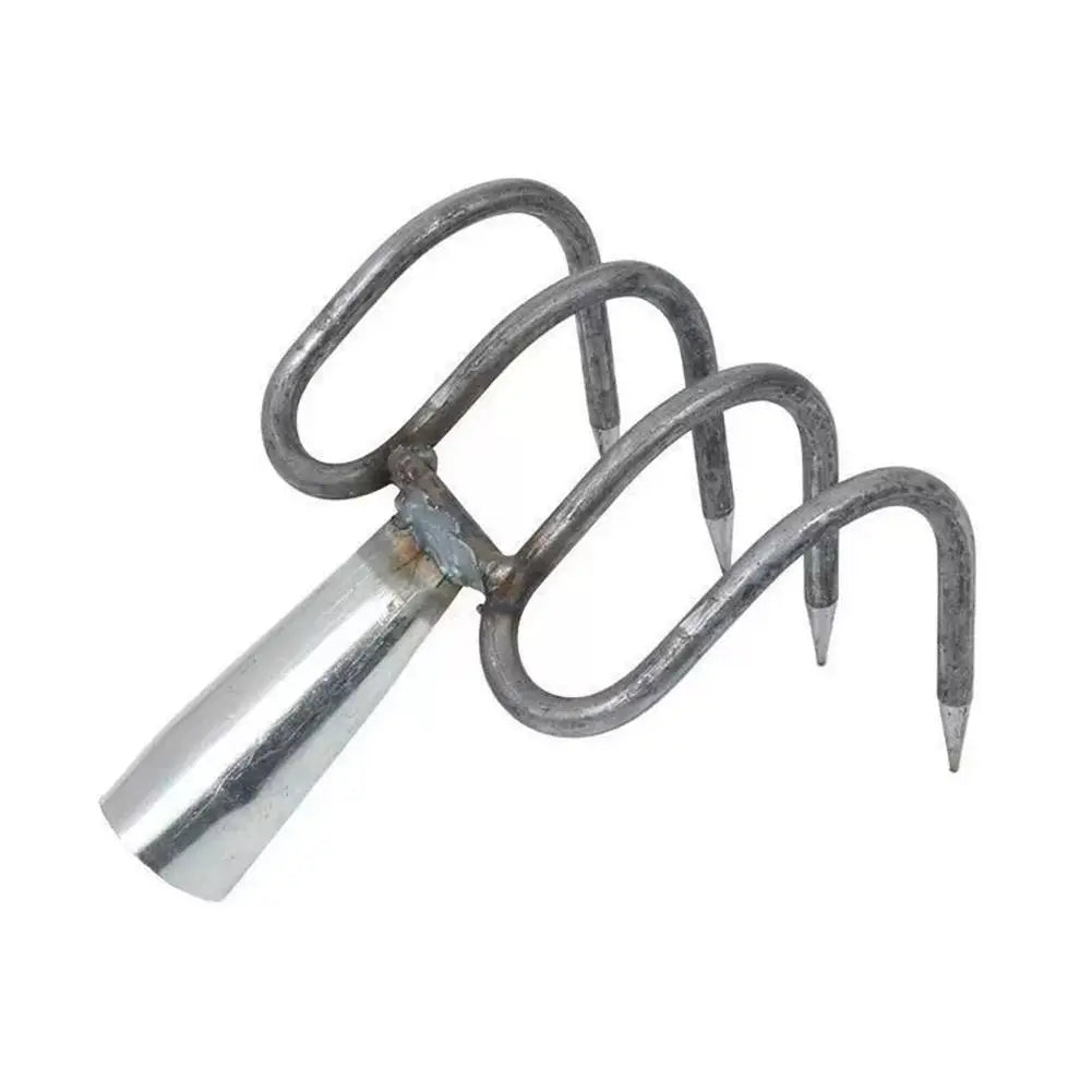 4-Tine Steel Garden Cultivator Fork Head | Weeding & Digging
