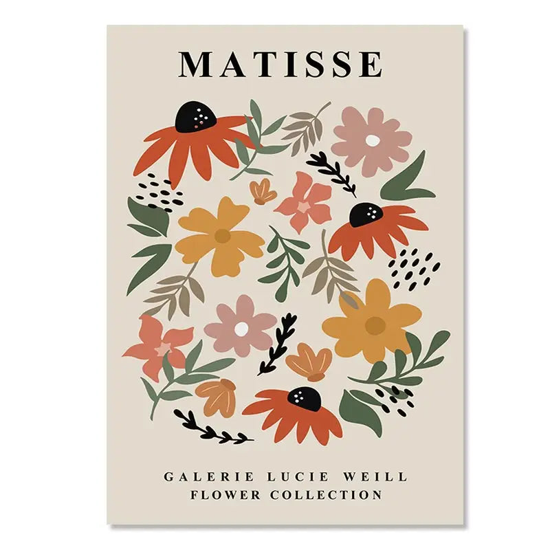Art Matisse Mark Rothko Posters and Prints Flower Market Canvas Painting Mural Decoration Abstract Yayoi Kusama Orange Wall Peaceful Pleasures Health and Wellness