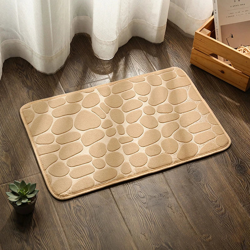 Super Absorbent Non-Slip Bath Mat | Soft Coral Fleece Rug