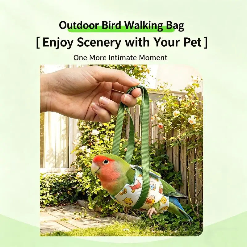 Breathable Parrot Carrier Bag | Budgie Cockatiel S/M/L/XL