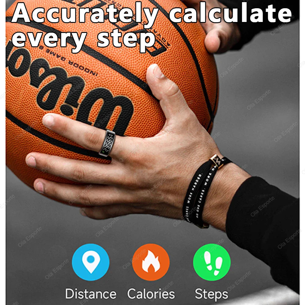 Smart Ring Display – Heart Rate, Sleep & Gesture Control 5ATM