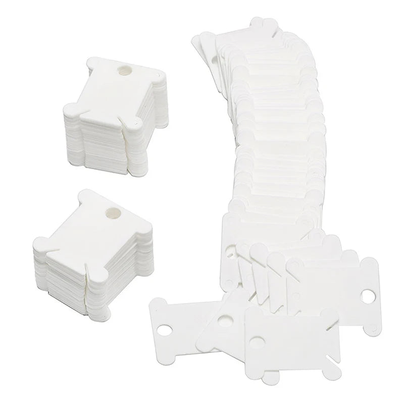 200pcs Cardboard Floss Bobbins for Cross Stitch & Embroidery Thread Bobbin Organizer Peaceful Pleasures Health and Wellness 200pcs