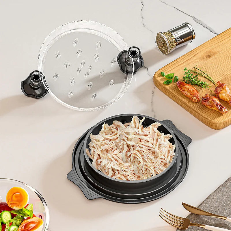 Kitchen Gadgets Large Plastic Manual Non Slip Kitchen Cooked Meat Shredding Chicken Shredder Machine Chicken Shredder Twist Tool Peaceful Pleasures Health and Wellness