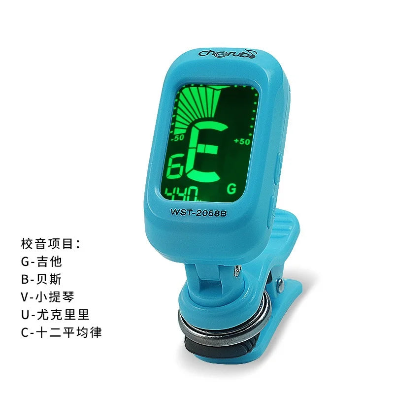 WST-2058B Auto Clip-on Tuner Chromatic Guitar Bass Violin Ukulele C
