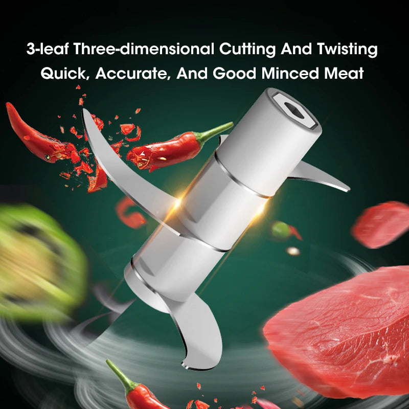 Mini Electric Garlic Chopper USB Garlic Masher Meat Grinder Ginger Vegetable Crusher Sturdy Durable Kitchenware Peaceful Pleasures Health and Wellness