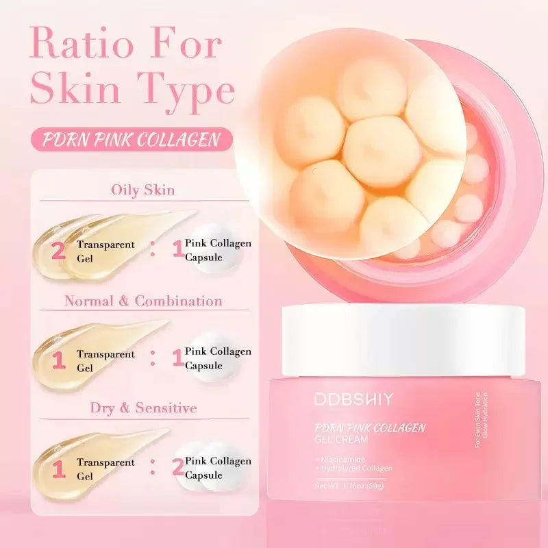 Korean PDRN Pink Collagen Capsule Cream with Niacinamide | K-Beauty