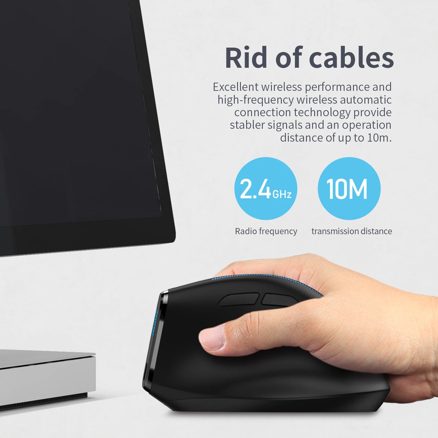 ZELOTES F-36A 2.4G Wireless Rechargeable Mouse | 6-Button 2400 DPI