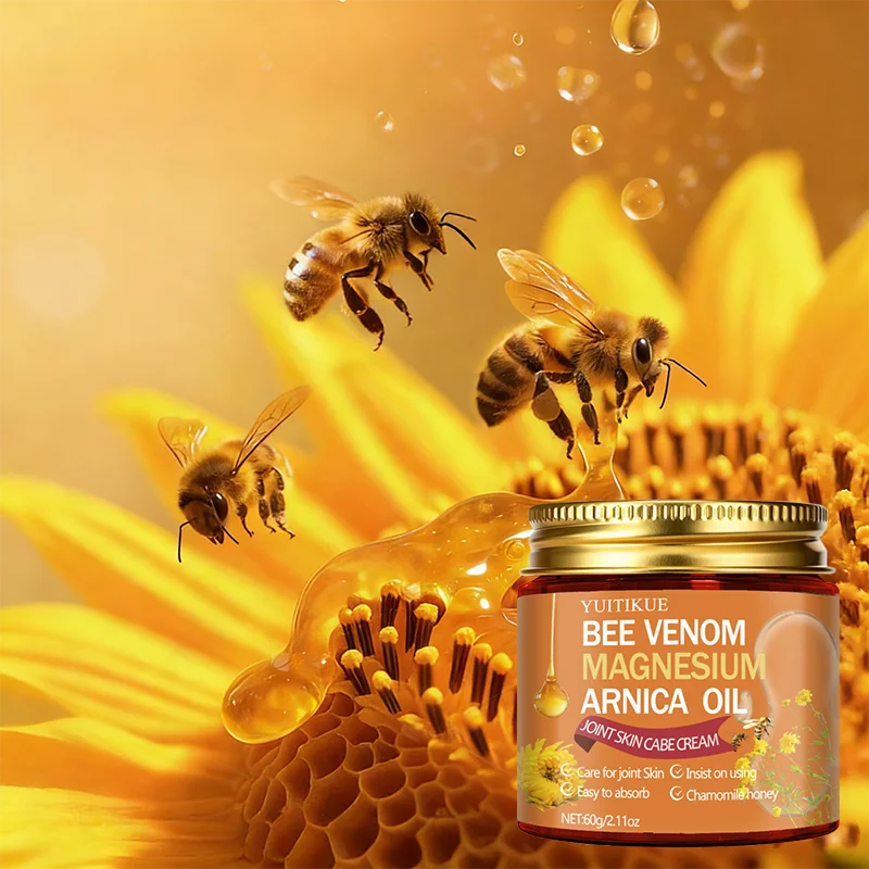 YUITIKUE Bee Venom Magnesium Arnica Joint Cream 60g Joint Body Cream Peaceful Pleasures Health and Wellness