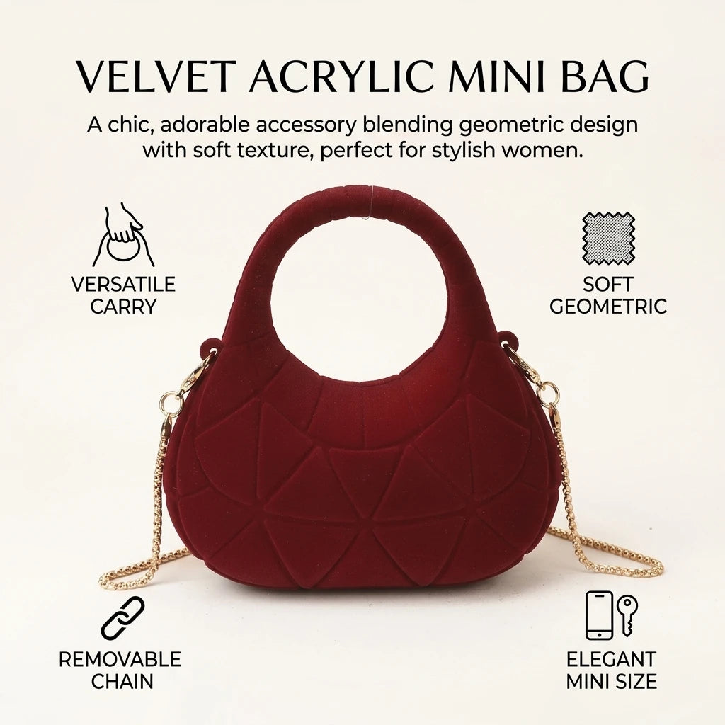 Mini Acrylic Handbag For Women Candy Color Crossbody Bag With Metal Chain Lightweight Portable Peaceful Pleasures Health and Wellness