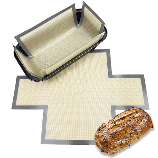Silicone Bread Loaf Pan Liner – Reusable Non-Stick Baking Mat for 9.5 x 5 Inch / 1.5LB Pans, Oven Safe to 480°F Peaceful Pleasures Health and Wellness