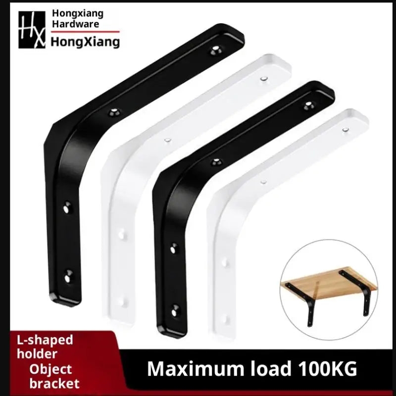 1PC Wall Mounted Shelf Angle Brackets Industrial Floating L Shelf Bracket Thick Heavy Duty Peaceful Pleasures Health and Wellness