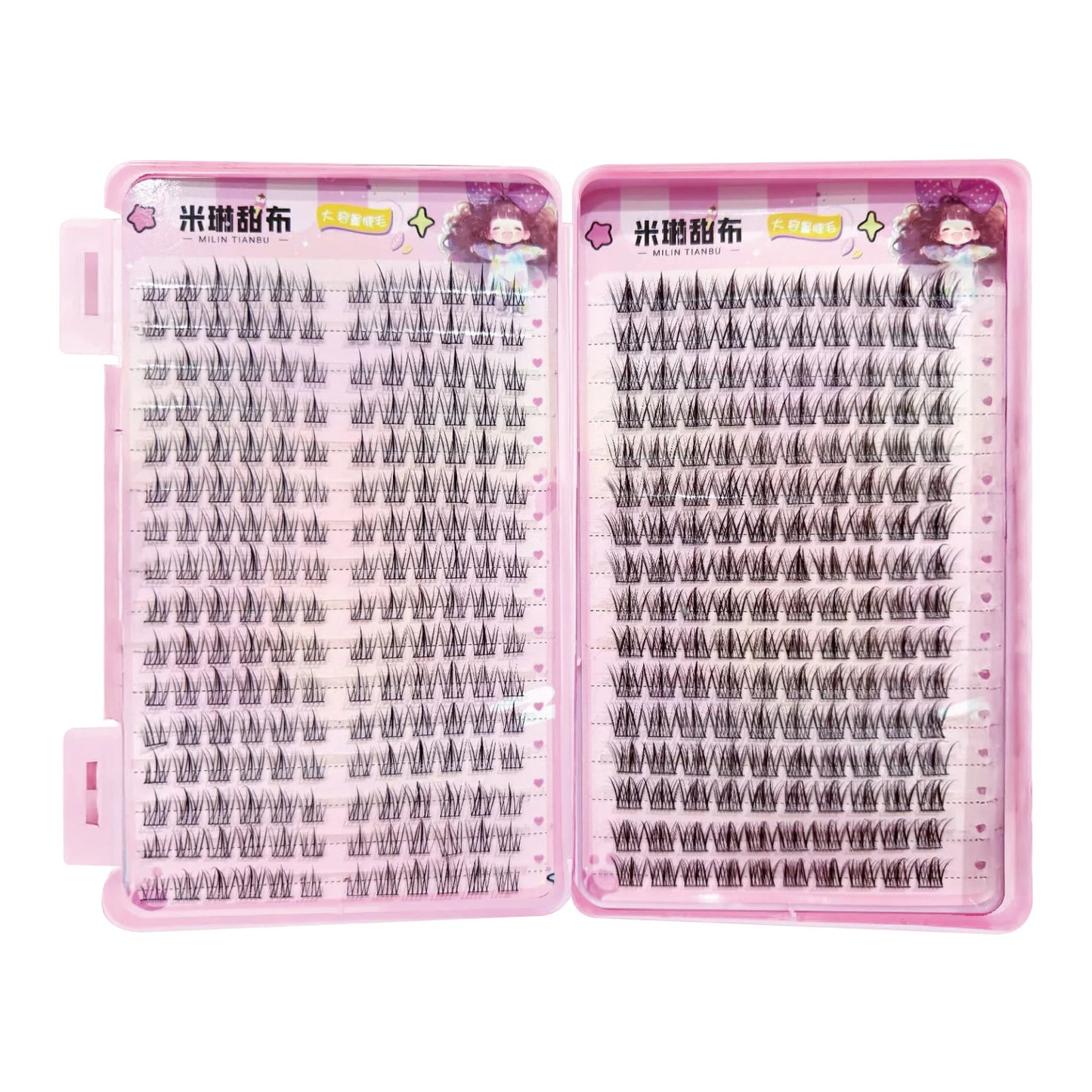 32 Rows Korean Style Fluffy Fairy Manga False Eyelashes Cluster Large Capacity Anime Cosplay Lashes Extension Perfect Eye Makeup Peaceful Pleasures Health and Wellness style 6