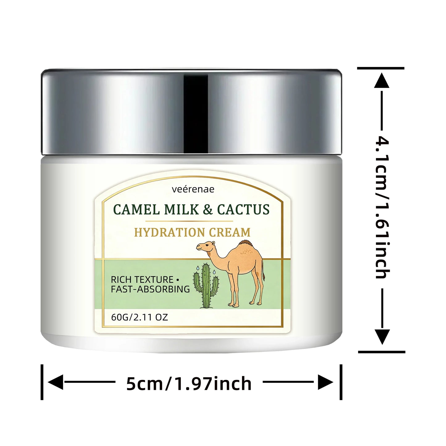Camel Milk & Cactus Face Cream – Daily Hydration, All Skin