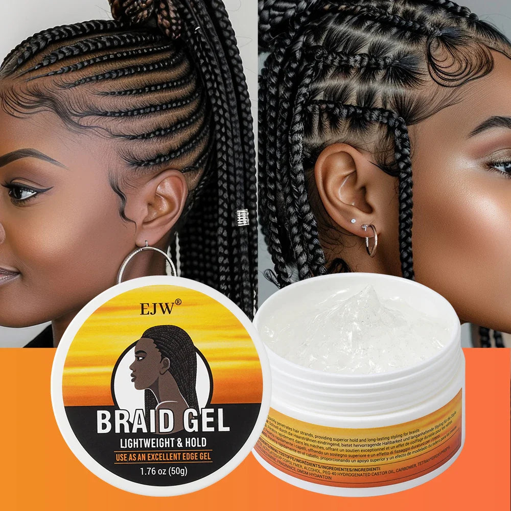 EJW Hair Braid Gel & Styling Wax – Edge Control & Curl Define